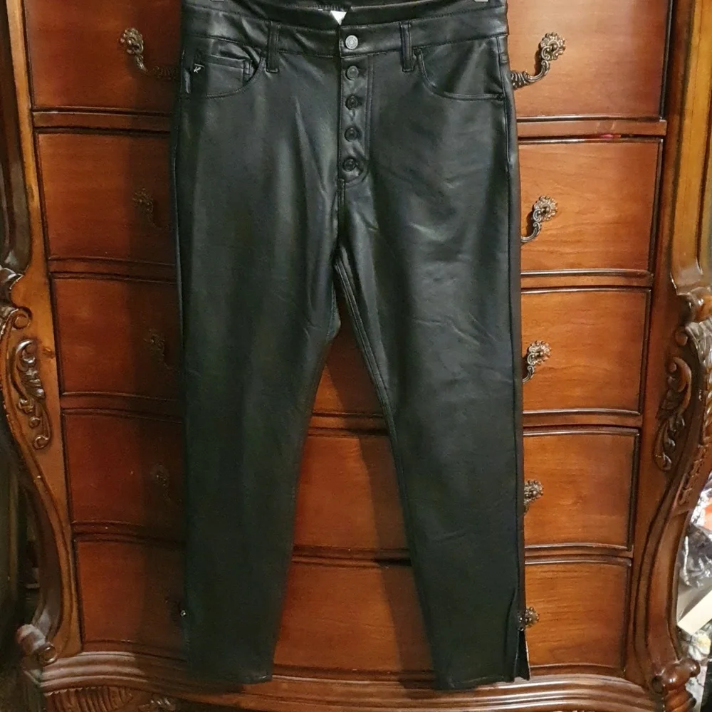 KanCan Janet High Rise Faux Leather Ankle Skinny Pants sz 13/30 - Picture 2 of 8